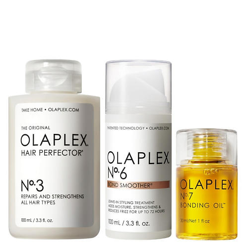 OLAPLEX Набор для восстановления волос No.3, No.6 и No.7