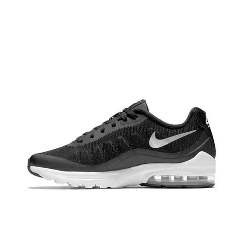 Nike Air Max Invigor Комфортный Сетчатый Ткань Текстиль Низкие Беговые Кроссовки Женские Черный Белый