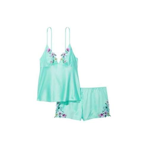Victoria's Secret Пижамный комплект Magic Цветочный Женский Зеленый