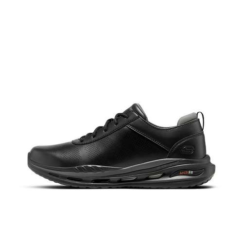 Skechers Arch Fit Skechers Artificial Leather Мужская Повседневная Обувь Мужская Черная