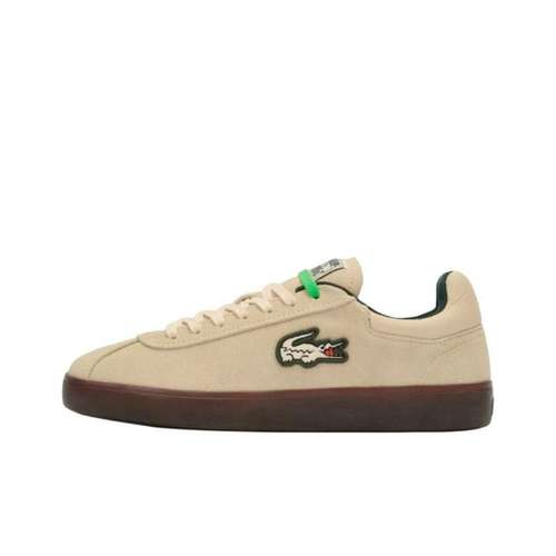 LACOSTE BASESHOT Противоскользящие устойчивые к истиранию низкие кеды для скейтбординга Женские Светло-коричневые