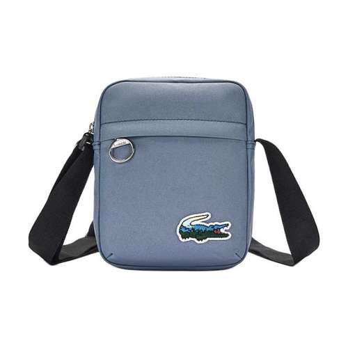 LACOSTE Полиэстер Восковая Нить Сумка через плечо Унисекс Серый Синий
