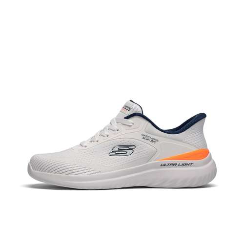 Skechers Сланцы Низкие Повседневная Обувь Мужская Белый Оранжевый