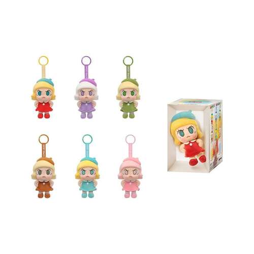 POP MART Heartfire Collection Злой Молли Плюшевый Брелок Слепые Коробки 1 Слепой Бокс Полная Коробка 6 Штук