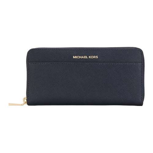 MICHAEL KORS Jet Set Travel Клатч Кошелек из коровьей кожи женский синий