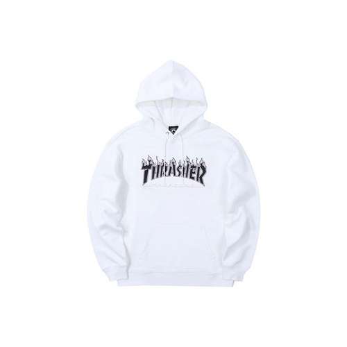 Thrasher Белый Унисекс Свитшоты