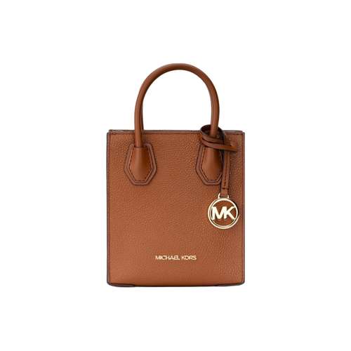MICHAEL KORS Mercer Коровья кожа Настольная сумка через плечо сумка через плечо мини женская карамельно-коричневый