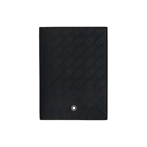 MONTBLANC Stylish 3,0 Коровья кожа Держатель для паспорта Унисекс Классический черный