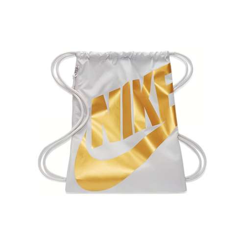Nike Heritage Ткань Спортивный Рюкзак Обычный (Стандартный) Унисекс Белый Золото