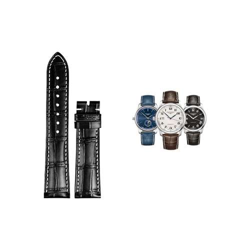YIJIANG Шнуровка Совместимость с Longines Натуральная кожа Материал 21 мм Унисекс