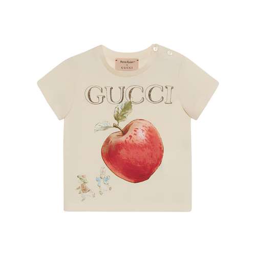 GUCCI T-рубашка экрю для младенцев и малышей