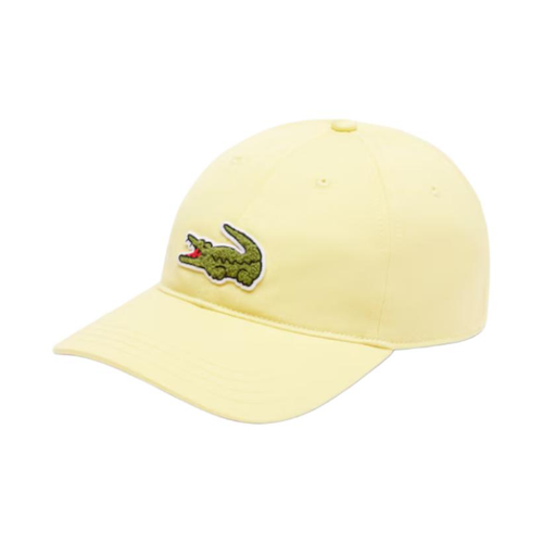 LACOSTE Оригинальный дизайн Хлопковая саржа Бейсболки Унисекс Желтые
