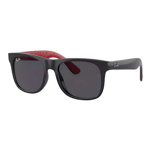 RayBan Вытесанные из лома Квадратные Солнцезащитные очки Детские Черные