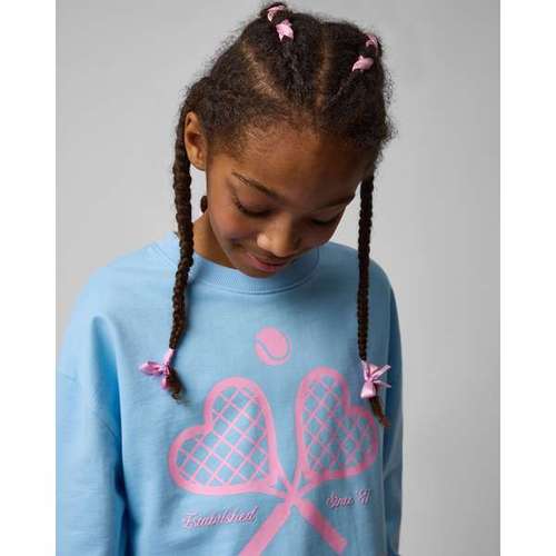Джемпер (толстовка) для девочек:Голубой:128