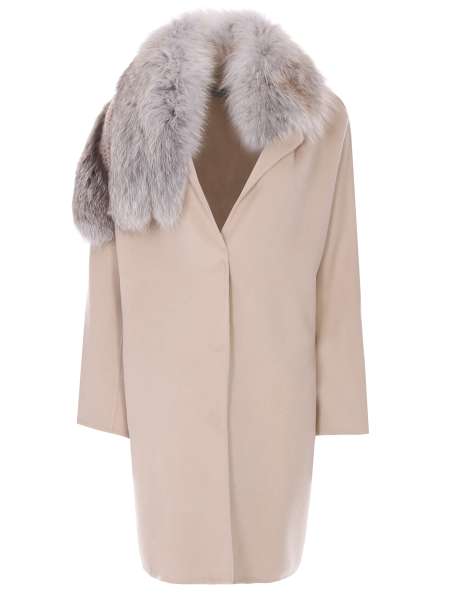 Пальто с мехом лисы, ERMANNO SCERVINO, d236d717