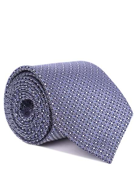 Галстук шелковый с принтом, CANALI, HX03696/97/4 Квадрат, Круг,