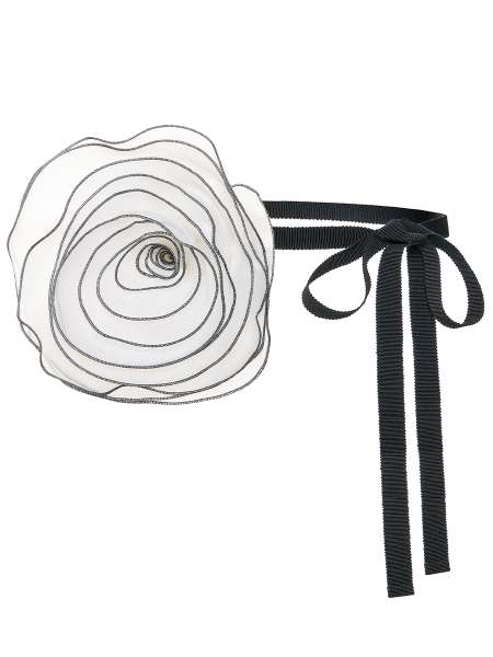 Брошь текстильная «Blossom», MAISON ESVE, AcBl02Wh