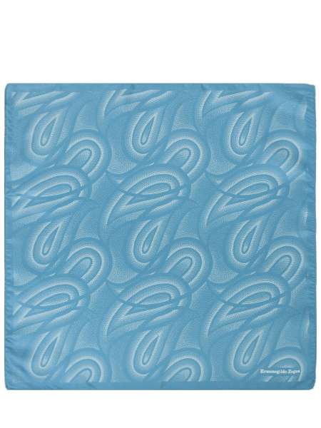 Платок шелковый, ZEGNA, zcx30-31 Голубой