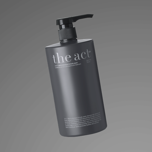THE ACT Шампунь и гель для душа для мужчин 3в1