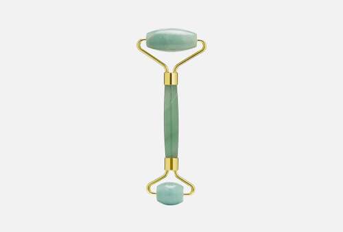 Прибор для массажа лица Роллер из Зеленого авантюрина | THE MOON CIRCLE | Green Aventurine Roller