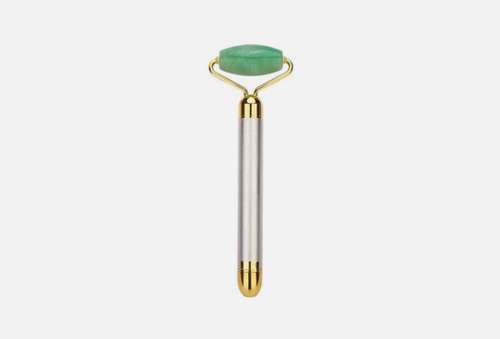 Роллер для лица | THE MOON CIRCLE | Green Aventurine vibroroller