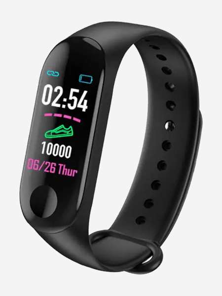 Смарт-часы BandRate Smart BRSM333PLBB с мониторингом сна, шагомером, ЧСС