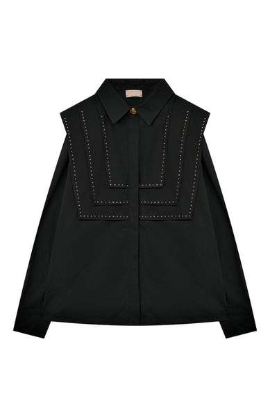 Детское: Хлопковая блузка Elisabetta Franchi La Mia Bambina