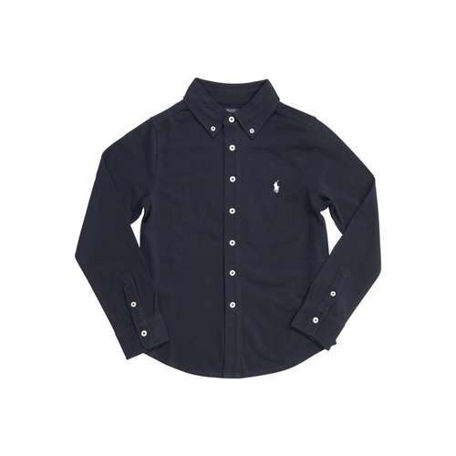 Polo Ralph Lauren SS23 Рубашка Весенний Осенний Детская Морской Синий