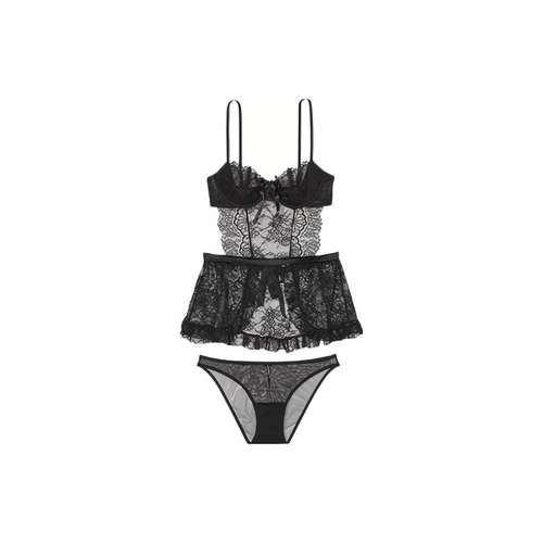 Victoria's Secret Комплект нижнего белья "Magical Цветочный" Женский Черный