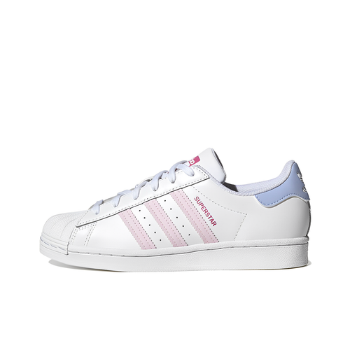 Adidas Originals Superstar Мягкие и Комфортные Низкие Кроссовки для Скейтбординга Женские Белые Розовые
