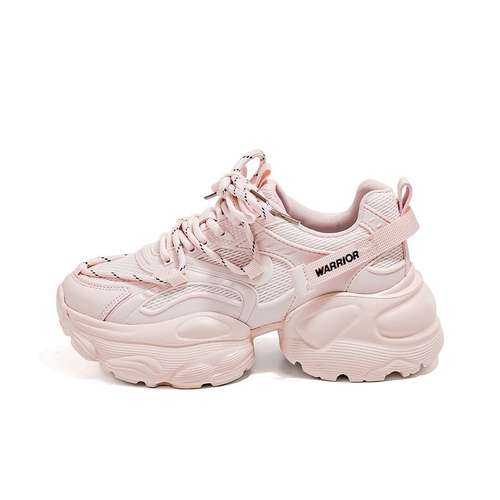 Warrior Low Топ Кроссовки с Толстой Подошвой Женские Розовые