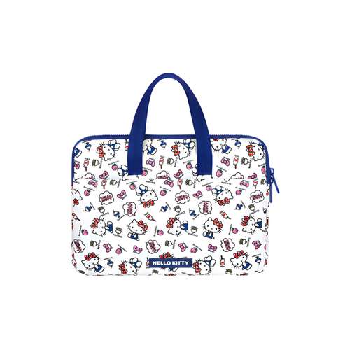 Санрио Kitty White Полиэстеровая сумка для ноутбука Женская Белая Синяя