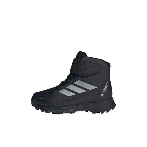Adidas TERREX Снег CF High Топ Детская Туристическая Обувь Черная