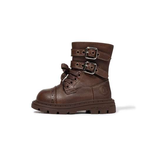 EBMINI Детские кожаные сапоги High Top Kids