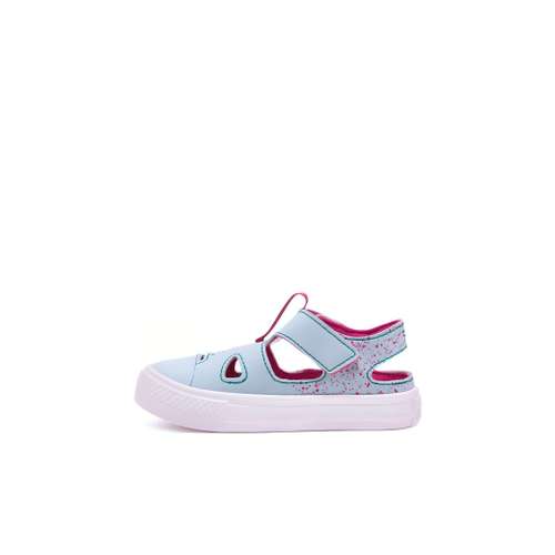 Converse Chuck TAYLOR All Star Износостойкие Низкие Сандалии Светло-Синие Розовые Красные для Младенцев и Малышей