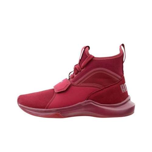 PUMA Phenom противоскользящие устойчивые к истиранию высокие беговые кроссовки для женщин красные