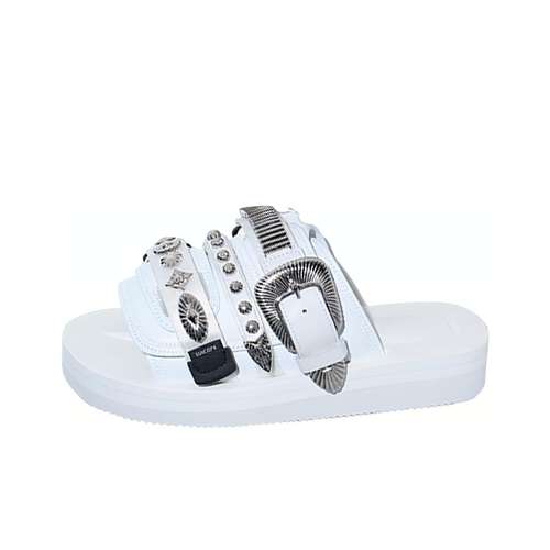 TOGA x Suicoke Резиновая подошва противоскользящие устойчивые к истиранию шлепанцы мужские белые
