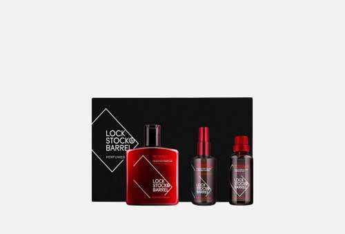 Мужской подарочный набор средств для волос и лица | Lock Stock & Barrel | The Step to Perfection No.1