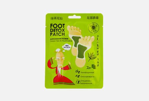 ДЕТОКС-ПАТЧИ для ног с зеленым чаем | Mi-Ri-Ne | foot detox patch antioxidant power Green Tea and tourmaline