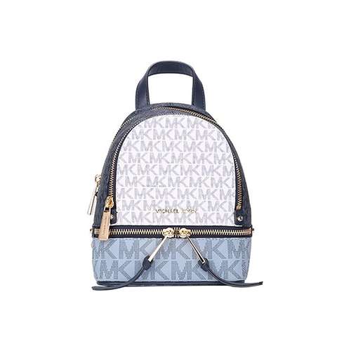 MICHAEL KORS Rhea Zip PVC Рюкзак Женский Белый Синий