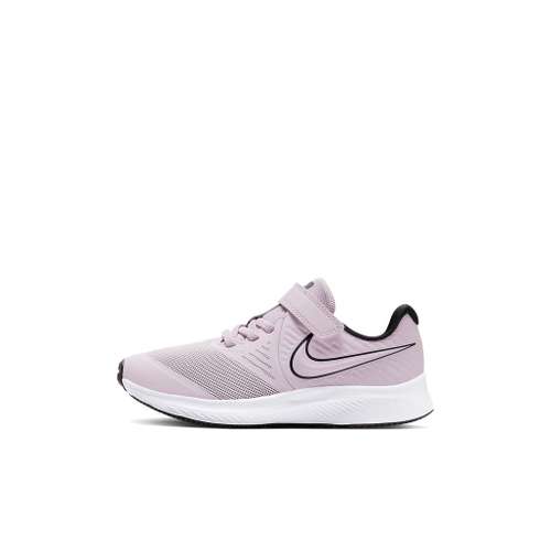 Nike Star Runner 2 Амортизация Износостойкие Низкие Кроссовки для Бега Белые Фиолетовые Детские Возраст 3-7 Лет