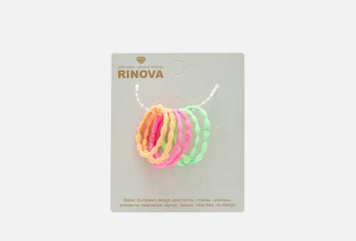 Резинка для волос, 6 шт. | RINOVA | разноцветный