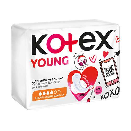 KOTEX Прокладки гигиенические YOUNG для девочек Нормал