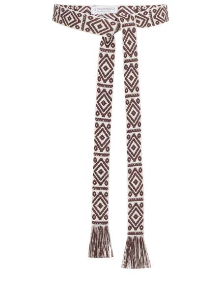 Пояс текстильный с узором, LE TRICOT PERUGIA, 78292/7225