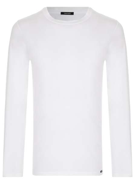 Футболка из хлопка и модала, TOM FORD, T4M141410/100