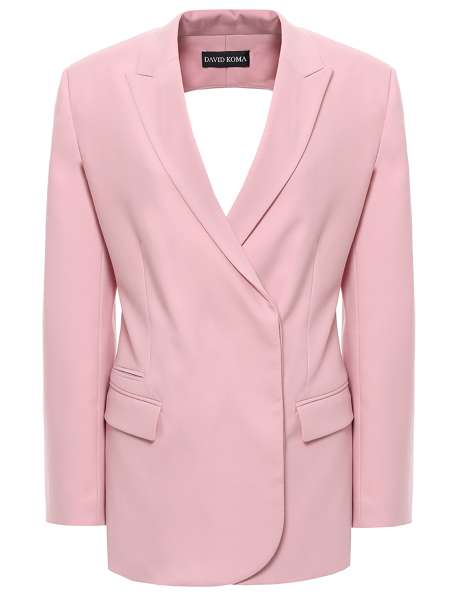 Пиджак шерстяной, DAVID KOMA, RE24DK01J/SOFT PINK