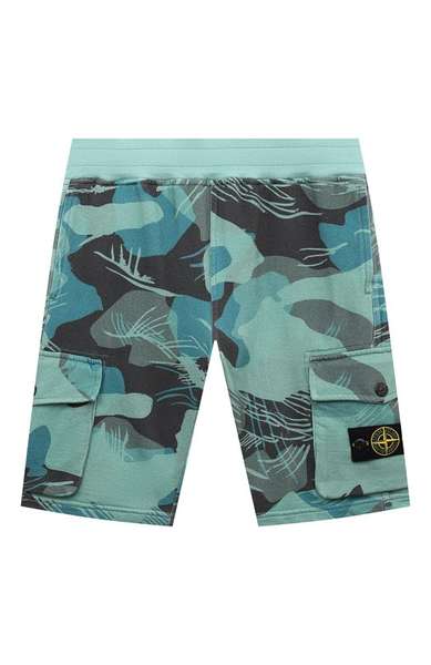 Детское: Хлопковые шорты-карго Stone Island