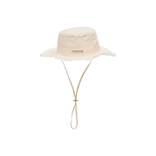 Шляпы-ведро Jacquemus из хлопка унисекс бежевые