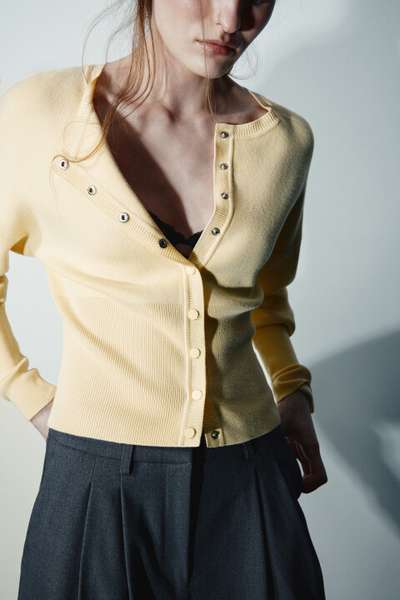 Кардиган вязаный на кнопках