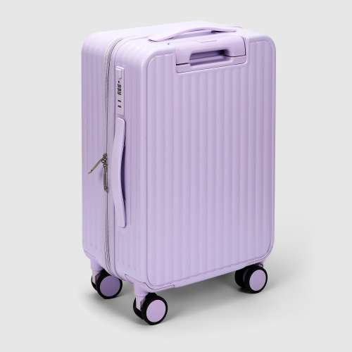 Чемодан Zhongshan Silk размер 20, сиреневый